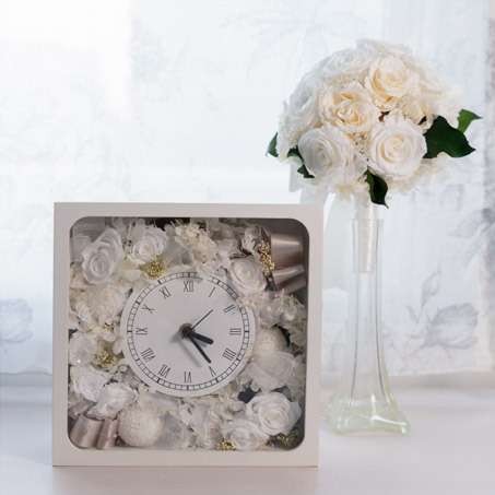 思い出のブーケで作る「花時計」